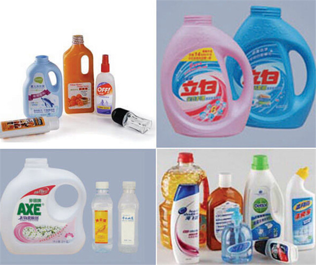 Etichettatrice bifacciale automatica per applicazione di bottiglie di lozione per shampoo
